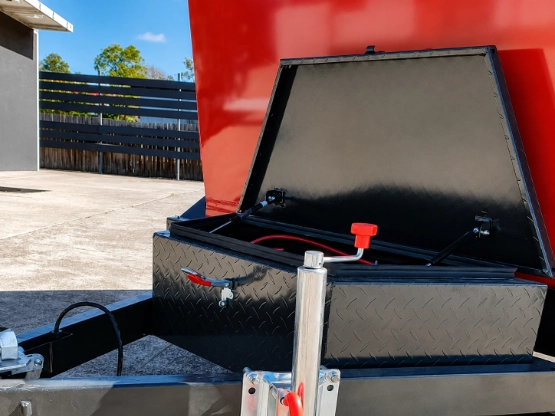 Mobile Skip Bin operating in an Australian work environment
