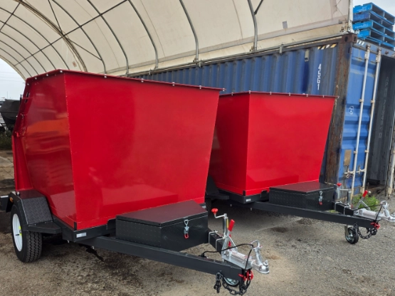Business operator planning a Mobile Skip Bin service