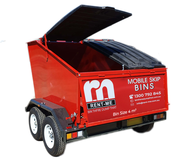 Mobile Skip Bin Hire 4 Cubic Metre Mobile Skip Bins