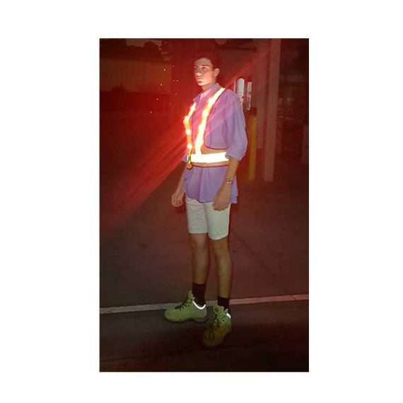 Safety Vest Led Reflective Traffic Control Vest Mobile Skip Bins 8033